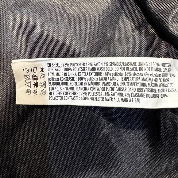 NWT Endless Rose Satin Lapel Blazer Black One Button Pockets Women's Size M - Picture 8 of 8